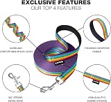 Loutep Rainbow Training Lead Dogs 3m 5m 10m 15m 20m 25m 30m Nylon view 4