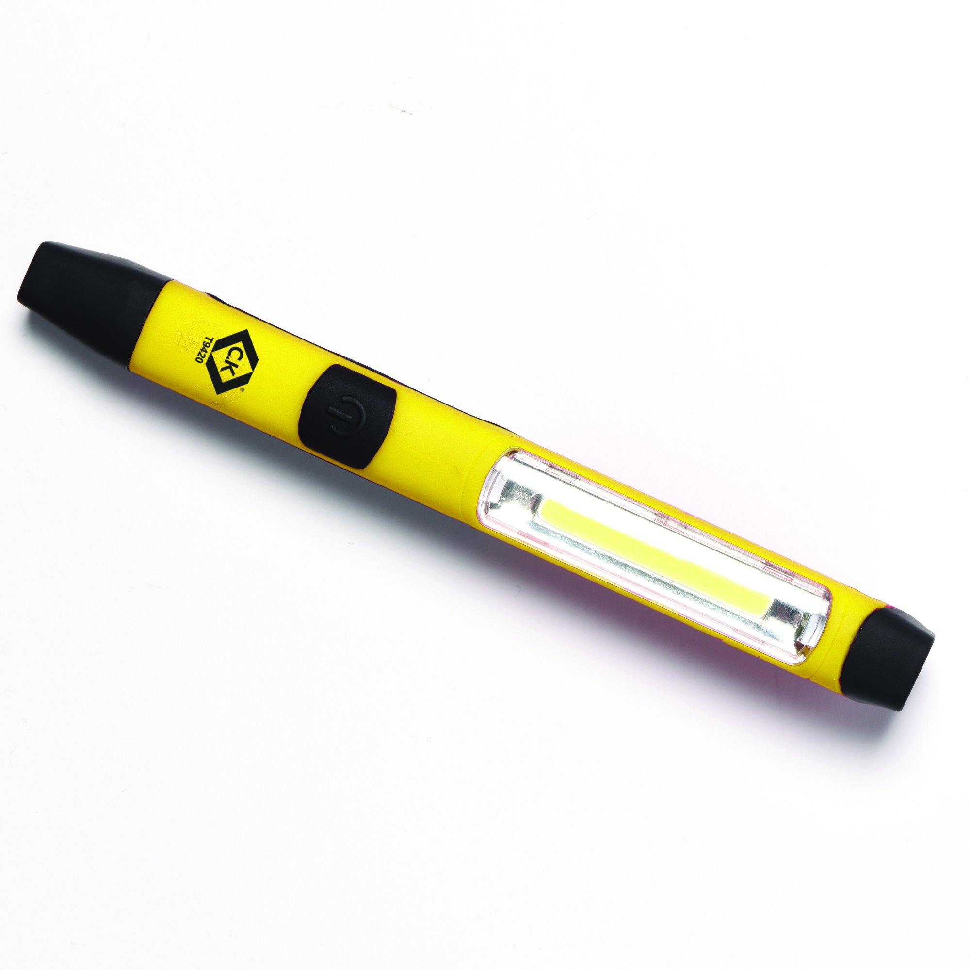 C.K Tools COB Pocket Inspection Light, Super Bright Wide Beam COB LED with End Torch, Magnetic Pocket Clip, 4 Lighting Modes, Battery Powered Compact Work Torch for Trades, Camping Or Gifts, CK T9420