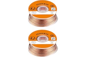2 PCS Solder Wick Braid, Desoldering Wick No-Clean Electronic Desoldering Wire for Remove The Solder and Precision Electronic