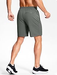 Men's Workout Shorts with Zipper Pockets 7 Inch