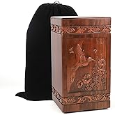 NowDoWin Wooden Urns for Human Ashes Adult Female,Cremation Urns for Women,Urn for Ashes Adult Female,Handcrafted Hummingbird Urn (300LBS)