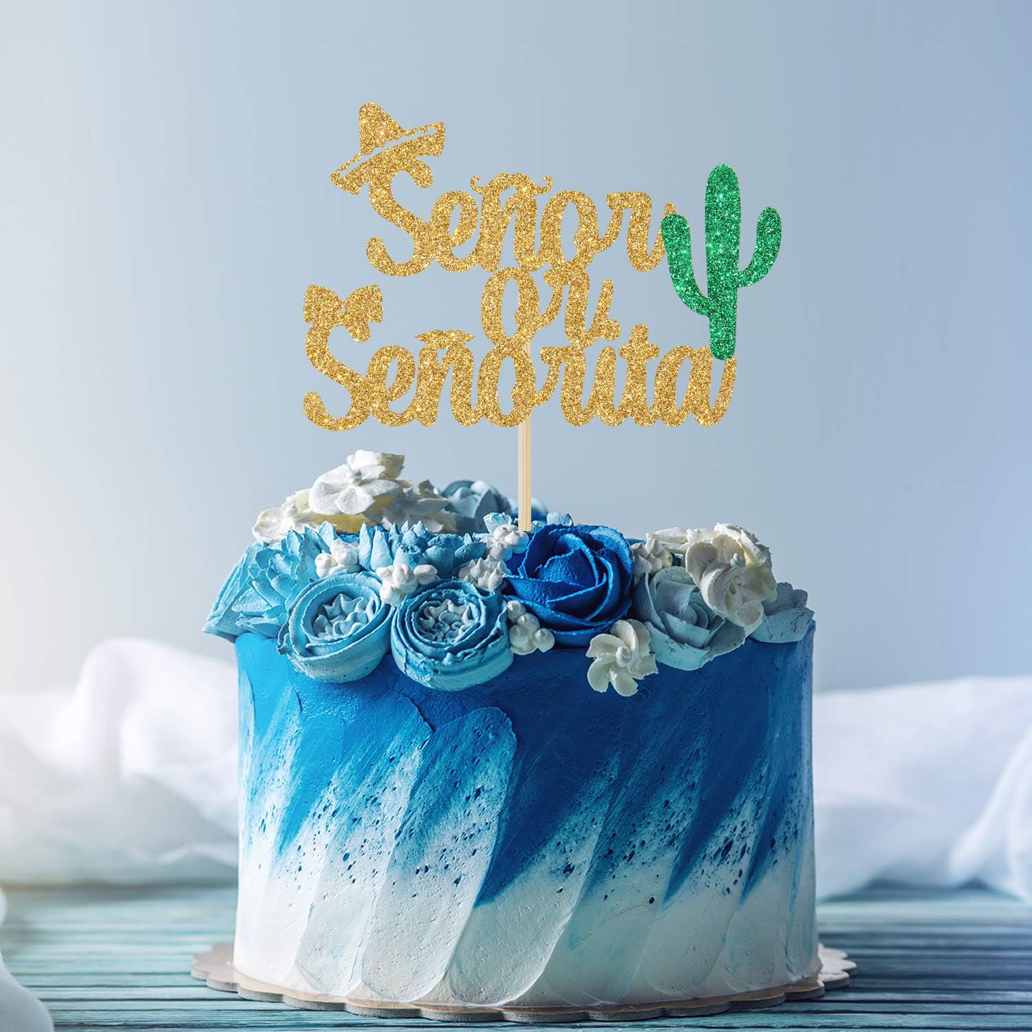 Spanish Senor Or Senorita Gender Reveal Cake Topper Boy Or Girl He Or She Baby Shower