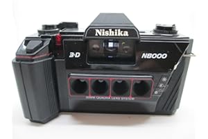 Nishika N8000 35mm 3-D Camera Quadra Lens Quadrascopic Stereo 3D Lenticular System by NISHIKA 3D (Renewed)