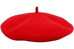 SATINIOR Kids Beret Hat French Beanie Cap Artist Wool Hat Beret Artist Costume for Children Kids Girls