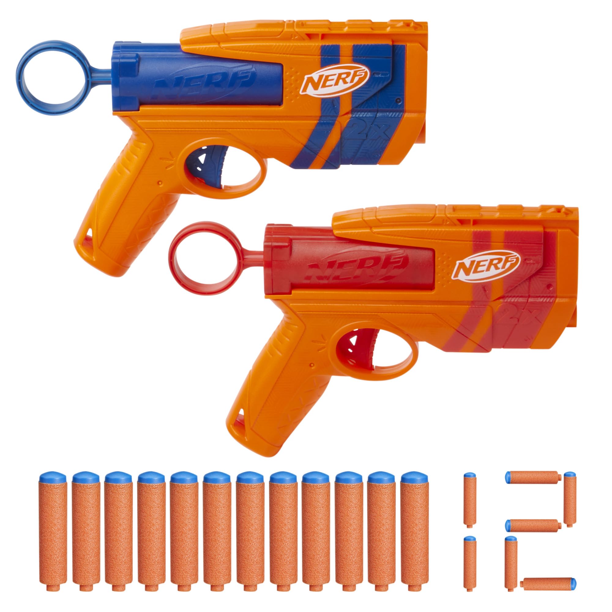 Nerf N Series Duo Pack, Includes 2 Ward Blasters, 12 N1 Darts Compatible Only N Series Blasters, Kids Outdoor Games, Ages 8+