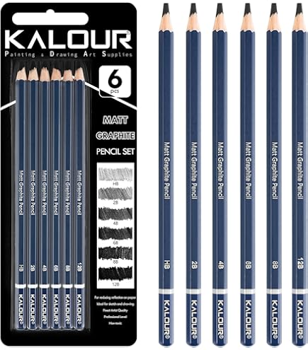 Amazon.com : YYMIYU Sketch pencil set, 2H/B/2B/3B/4B/5B/6B/7B/8B