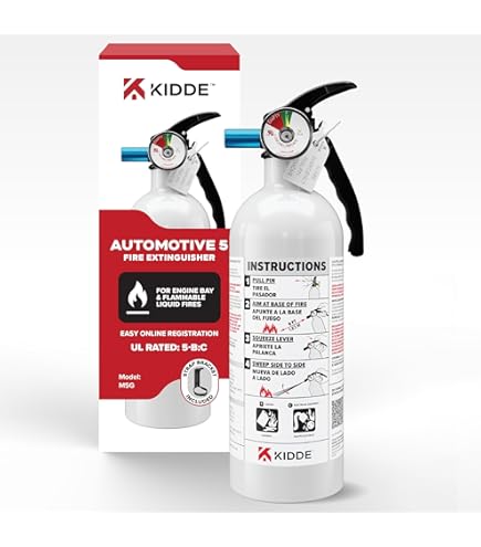 Amazon.com: Kidde 466635MTLK Mariner 5 Fire Extinguisher, 2#, 5-B