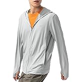 BENEUNDER Men's UPF 50+ Sun Protection Lightweight Hoodie Jacket Long Sleeve Active Sun Shirts for Outdoor Hiking Workout