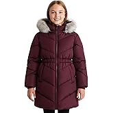 solomate Girls Winter Coats with Hood - 8-14Y Girls' Outerwear Long Puffer Fleece Lined Jackets & Coats for Kids