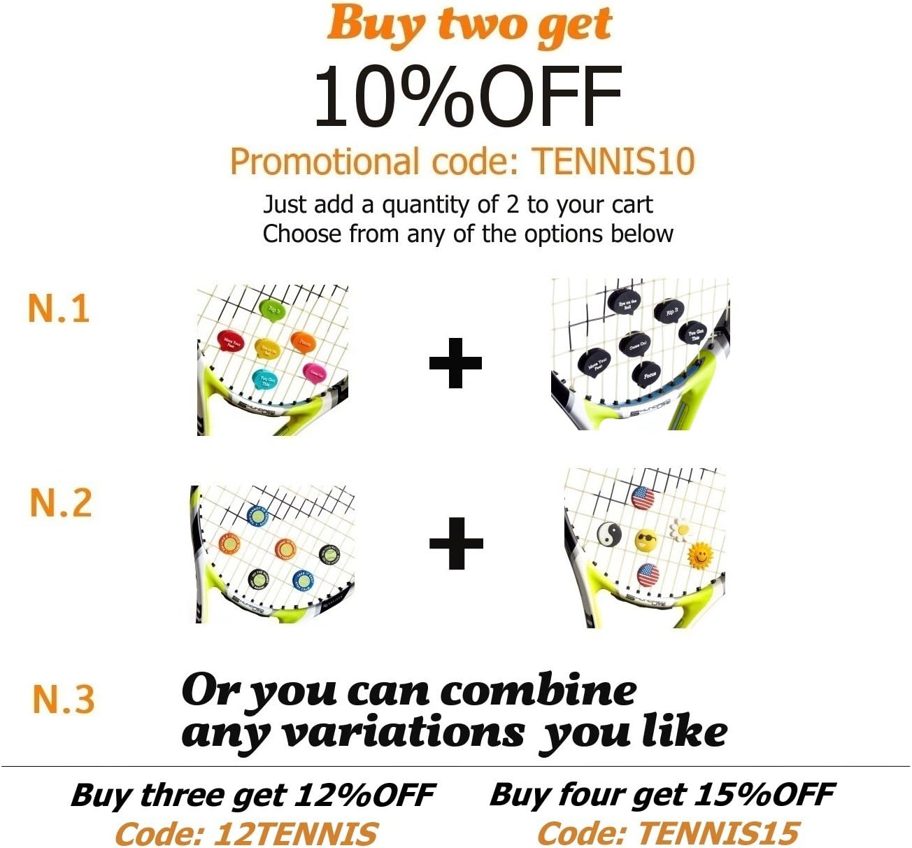 BusyBee Tennis Vibration Dampener in Fun Zipper Gift Pack. Best Shock Absorber (6 Count) Plus a Bonus: Exclusive Mobile App 3 Months Trial : Sports & Outdoors