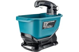 Gerttilyon Salt Spreader for Makita 18V LXT Li-ion Battery - Handheld Seed and Fertilizer Power Spreader. Year-Round Coverage for Grass Seeds, Rock Salt, ice melt Seasons（Tool only）