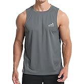 Rane Sports Men's Sleeveless Gym Shirts Quick-Drying Training Running Bodybuilding Athletic Tank Top