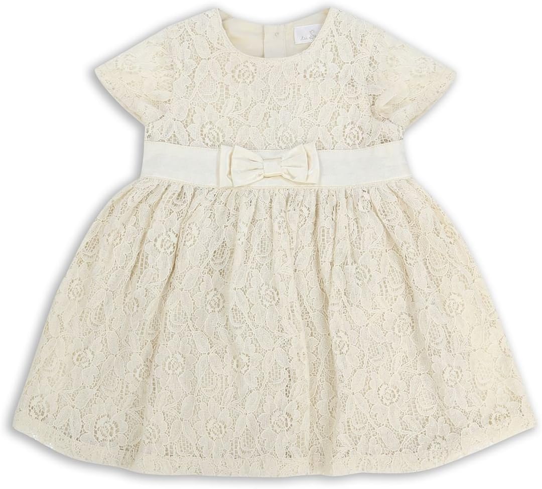 The Essential One Baby Kids Girls Lace Dress - Special Occasion - Cream - EOT378