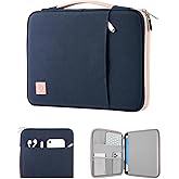 Dadanism 9-11" Tablet Sleeve Padded Carrying Case with Handle for iPad A16 11", iPad 10th Gen/Air5/4 10.9", i-Pad Air/Pro 11", i-Pad 9/8/7th Gen 10.2", Galaxy Tab A9+ 11", Remarkable 2, Indigo & Pink