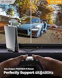 16K 10K 8K HDMI 2.2 Cable 96Gbps 3.3FT/1M, Ultra