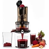 Kuvings Whole Slow Juicer REVO830SWP Cold Press Masticating Juicer Machine | Extra Wide 88mm &amp; 48mm Food Chutes - Quiet Strong Motor Auto-Cut Fruits &amp; Veggies - Smoothie Sorbet Attachment - White