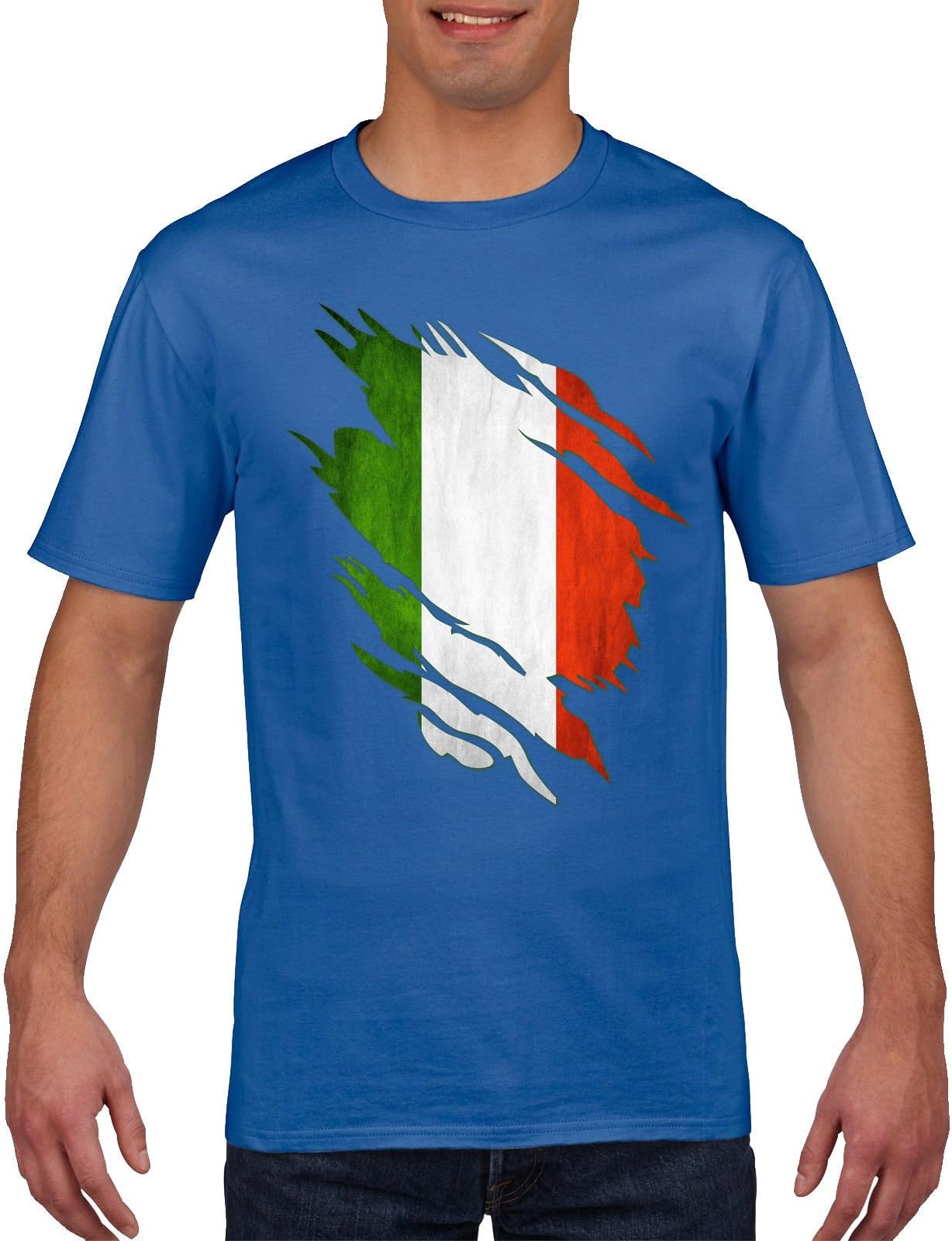 Italy Italia Rugby T Shirt - Azzurri, Torn Shirt Design, Small Medium Large XL XXL