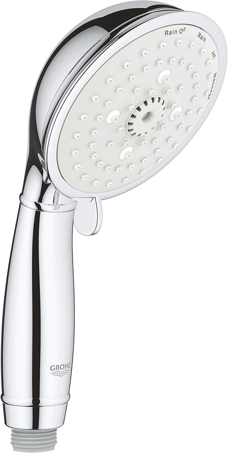 Grohe 27608001 Pommeau de Douche à 4 Jets Tempesta, chromé, Amazon.fr