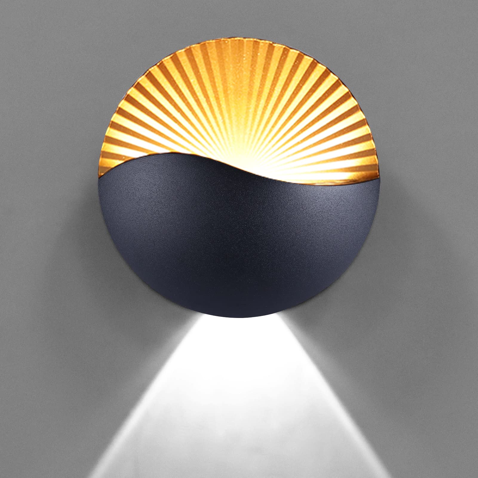KAWELL 12W Creative Modern Wall Light LED Wall Lamp Up Down Aluminum Wall Wash Light LED Waterproof IP65 Indoor Outdoor for Bedroom Living Room Bathroom Corridor Stair Porch