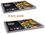 Artme A4 Acrylic Pad 2 Pack 12 Sheets 400gsm Extra Heavyweight Landscape view 2