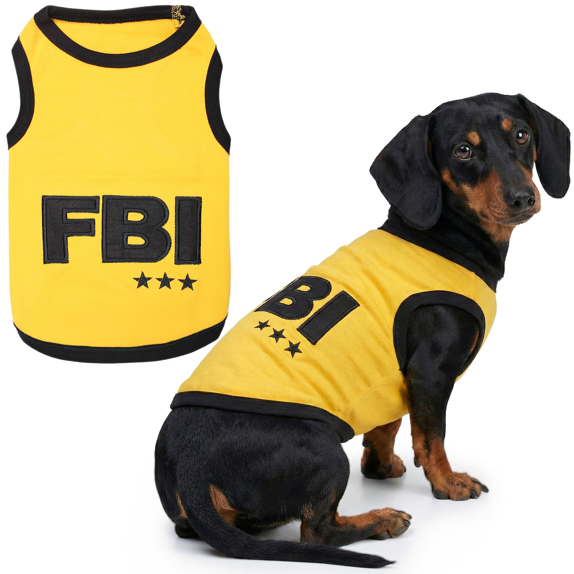 Parisian Pet FBI Dog T-Shirt, X-Large