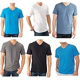 Fruit of the Loom Men's V-Neck Tee (Pack of 5) at Amazon Men’s Clothing ...