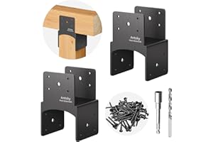 Antsky 2Pack 6x6 Post Anchor Connector , Stainless Steel Post Caps Tie Bracket for 6x6 and 6x8 Wood Posts, Beam Anchor Connector, Post Base Bracket for Supporting Wood Beams