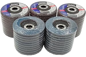 MAYIWO Premium Zirconia Flap Disc 4-1/2" X 7/8" 40 GRIT Pack of 50