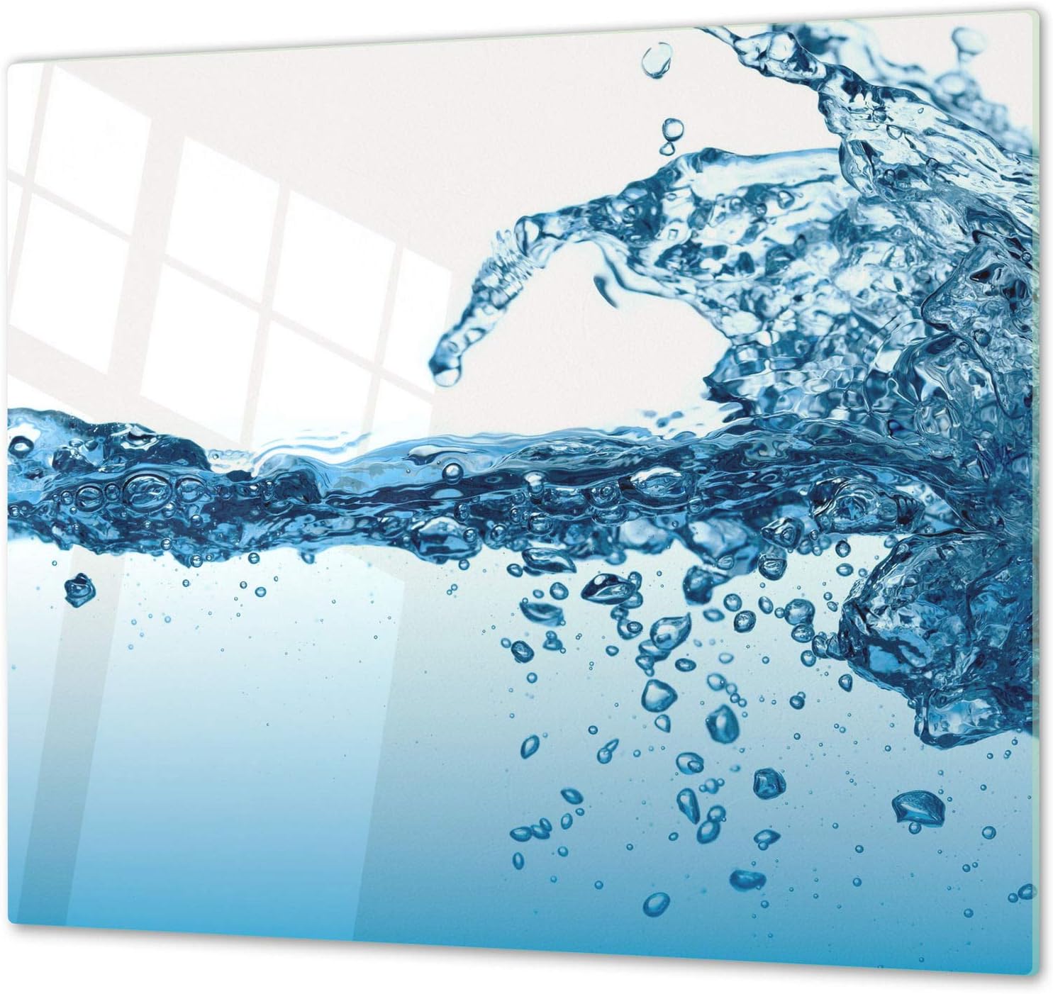 Cubre vitro de cristal templado – Protector de encimera de vidrio templado – Resistente a golpes y arañazos – UNA PIEZA (60 x 52 cm) o DOS PIEZAS (30 ...