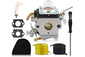 TIMEPAL 545008097 Carburetor Kit Fit for Husqvarna 129R 129RJ 129C 129DJX 129L 129LDX 129 LK 329 L Trimmer for Jonsered GT2228 GTS2228 BC2228 with Air Filter Turn Uup Kits, Fuel Line Filter Sets