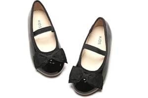 Kiderence Toddler Girls Dress Shoes Little Kids Mary Janes Ballet Flats Toddler