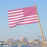 Custom Pink American Flag Double Sided, 3-Ply Personalized Image Flags Wall Banners and Signs Customize Tapestry for Room Bedroom Outside Bars Dormitories, 3x5 Ft