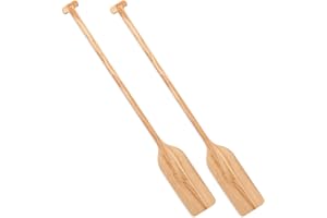 Silipull 2 Pcs Oar Wood Paddle, Paddle Canoe, Solid Pine Handheld Wooden Oar for Kayak Water Sport DIY Home Decoration Gifts Arts Craft Projects
