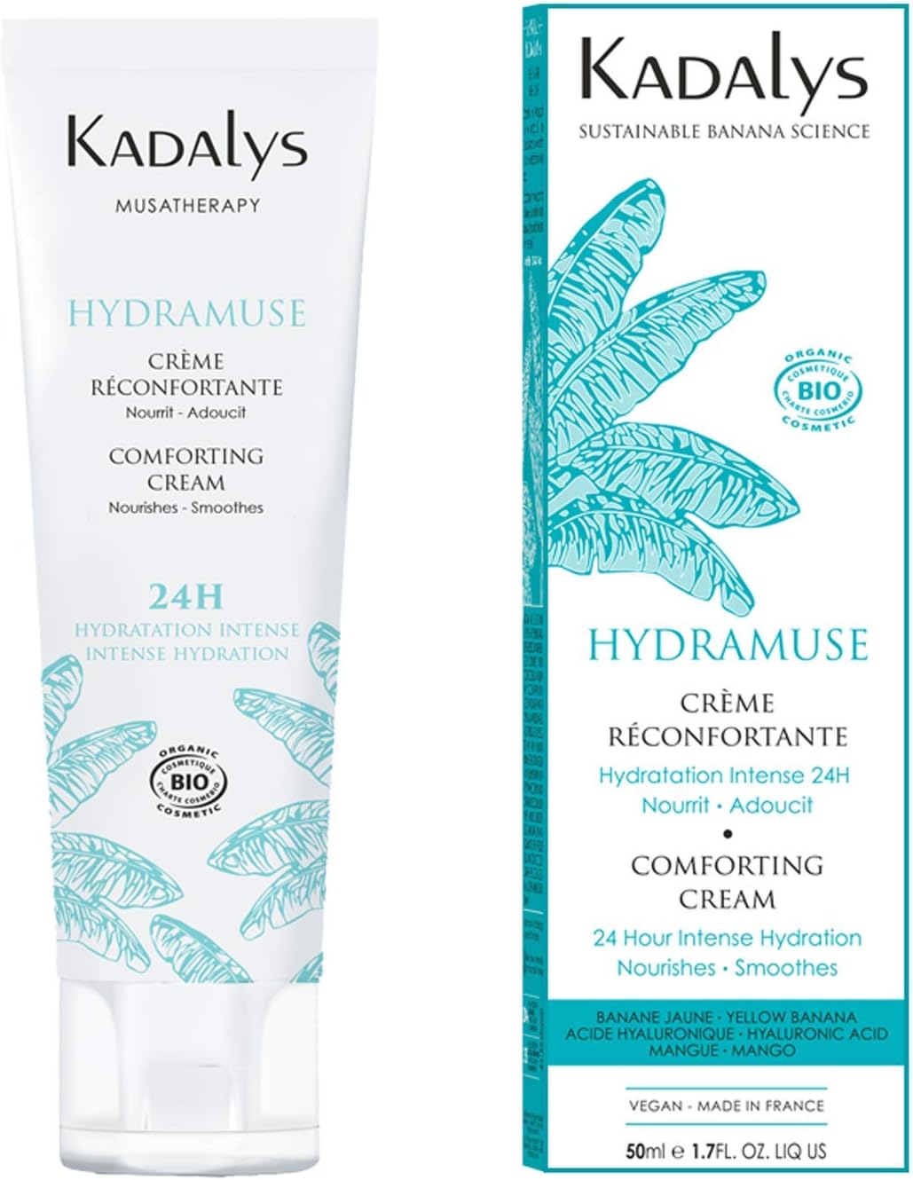 KADALYS Hydramuse - Comforting Cream Organic - Yellow Banana, 50 ml, White, 50 ml (Pack of 1)