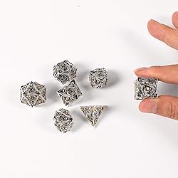 AncientDeer 7pcs Metal Dice Set D&D, Unique New
