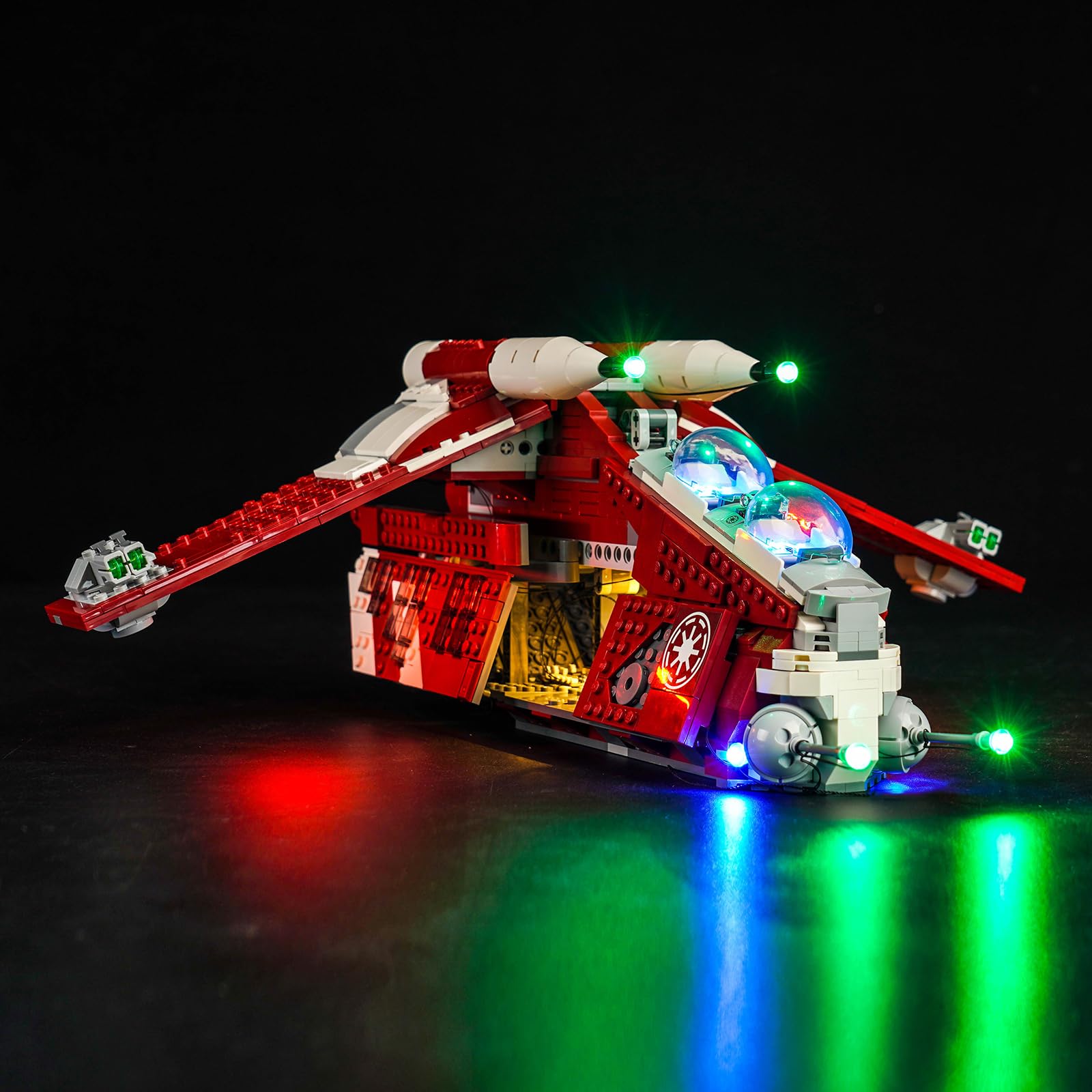 Light Kit for Lego Coruscant Guard Gunship, Lighting Set for Lego 75354 Star Wars Coruscant Guard Gunship - Not Include Models, Just Light Kit (Standard Version)