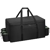 Ajyingasyo Grill Carry Bag for Weber Q1000 Q1200 Liquid Propane Grill, 1680D Heavy Duty Water Resistant Outdoor BBQ Grill Bag, with Multi-pockets and Padded Handle