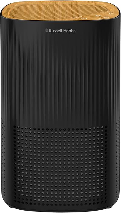 Russell Hobbs Air Purifier Bedroom CADR 100 m³/h 3 Speed LED Touch