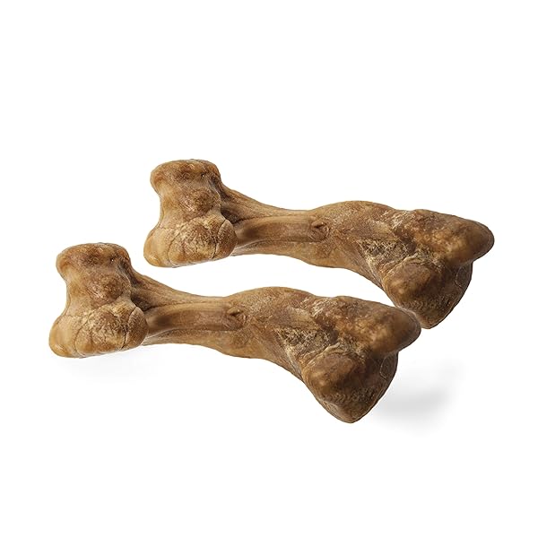 NYLABONE HEALTHY EDIBLES WILD NATURAL DOG CHEW TREATS, BISON FLAVOR, SMALL DOGS UP TO 20 LBS – MADE IN USA (16 COUNT)