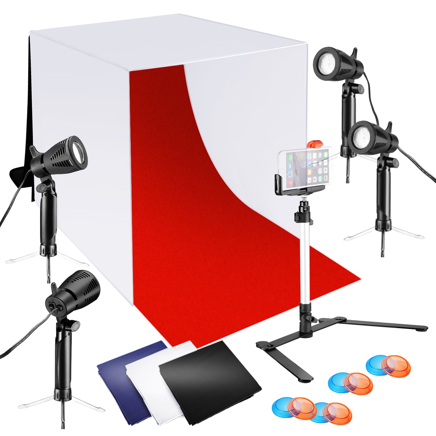 Best Photography Studio Lighting Tent Kit Backdrop Box Folded