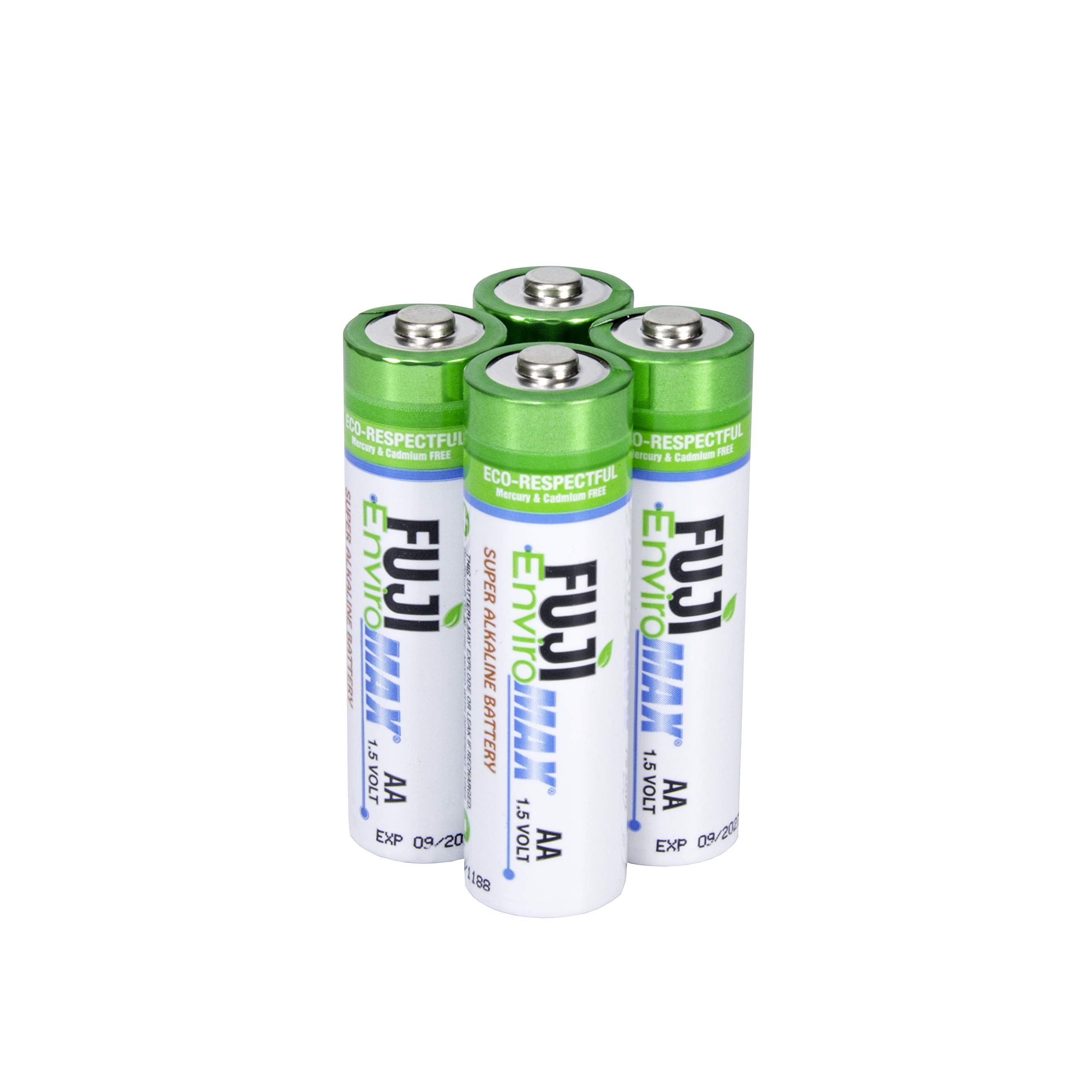 Fuji Enviromax 1.5V Super Alkaline LR6 AA Batteries - No Harmful PVC & Heavy Metals, Long Lasting, Powerful, Double A Batteries (Pack of 4)