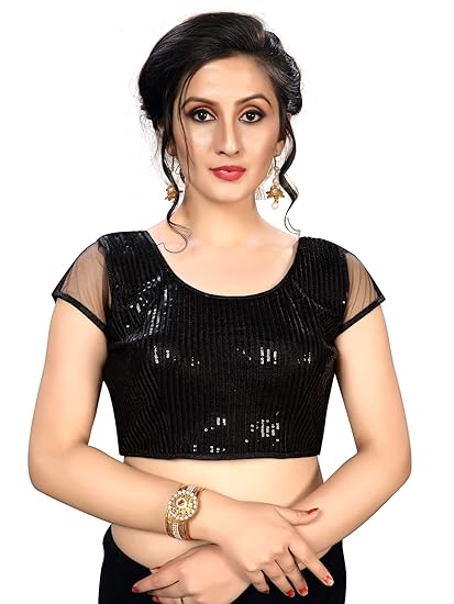 Women' Silk Blouse With Round Neck (BL-20012 Free Size)
