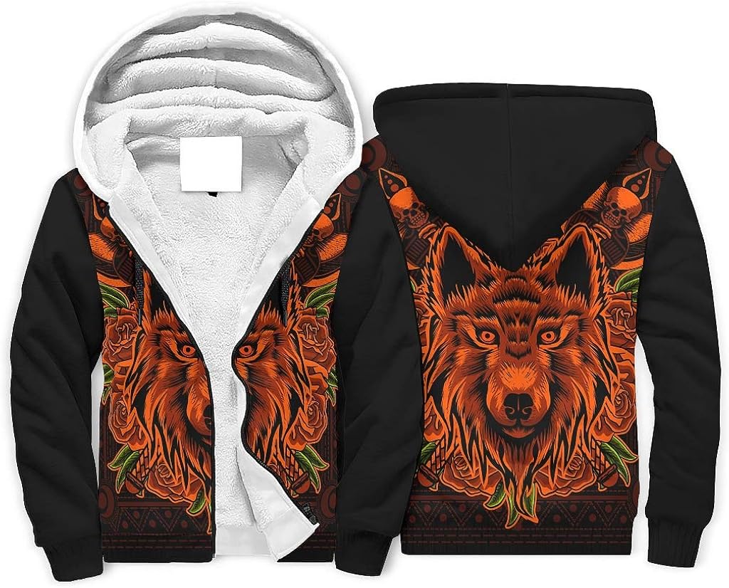 animal sherpa hoodie