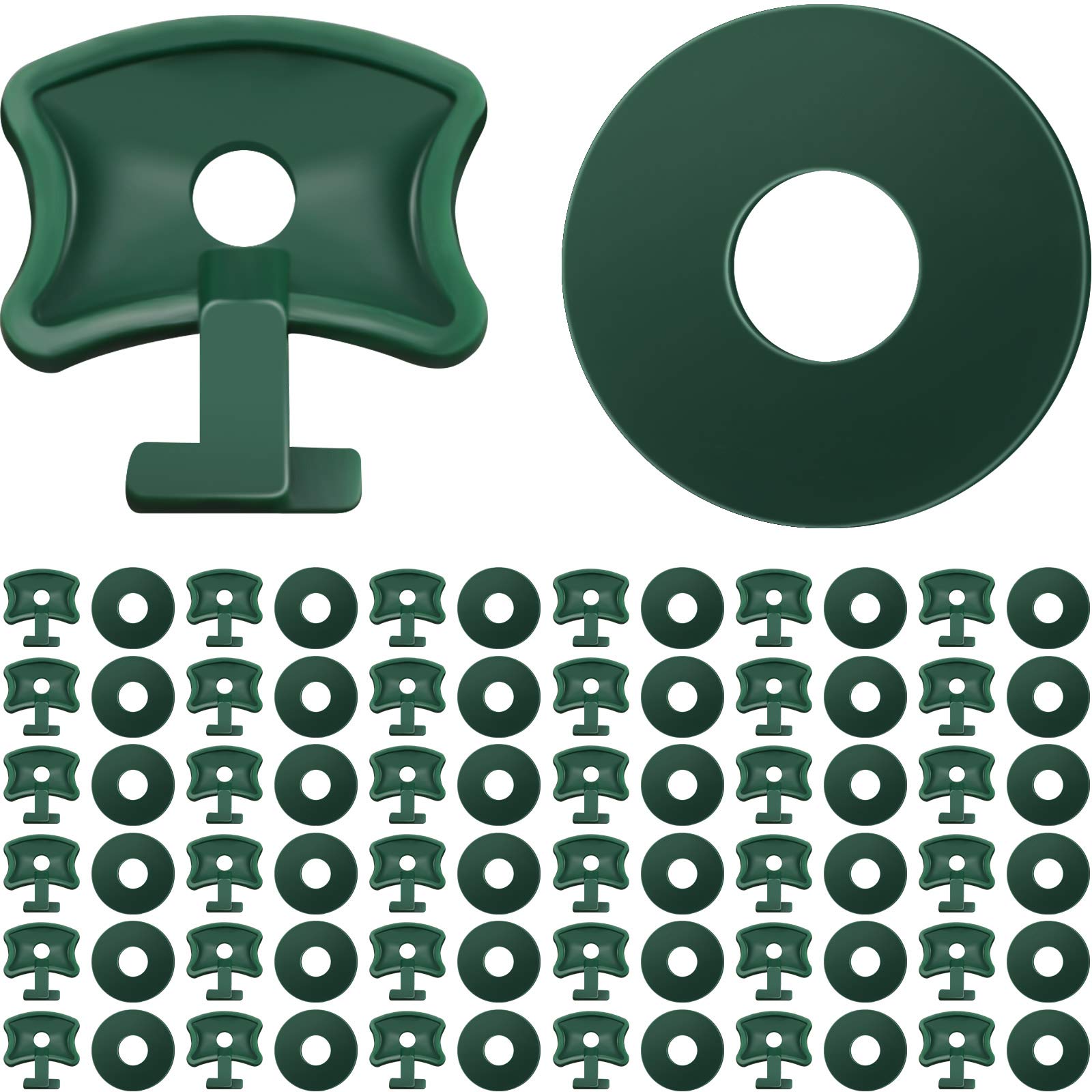 Twist Clips and Washers for Aluminium Greenhouse Extender - 200 Pieces