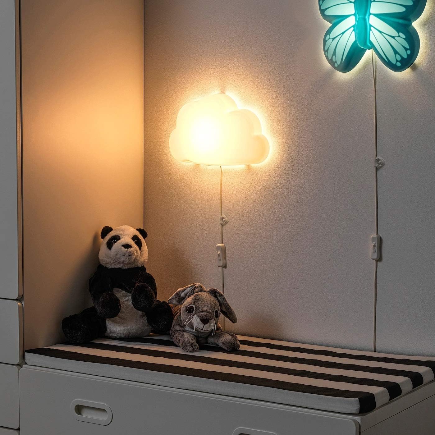 Eclairage Pour Enfants Applique Murale Pour Chambre Enfant Motifs Nuage Blanc Avec Lampe Led 110 Lumen Deja Installee Luminaires Eclairage Lemoncitylive Com