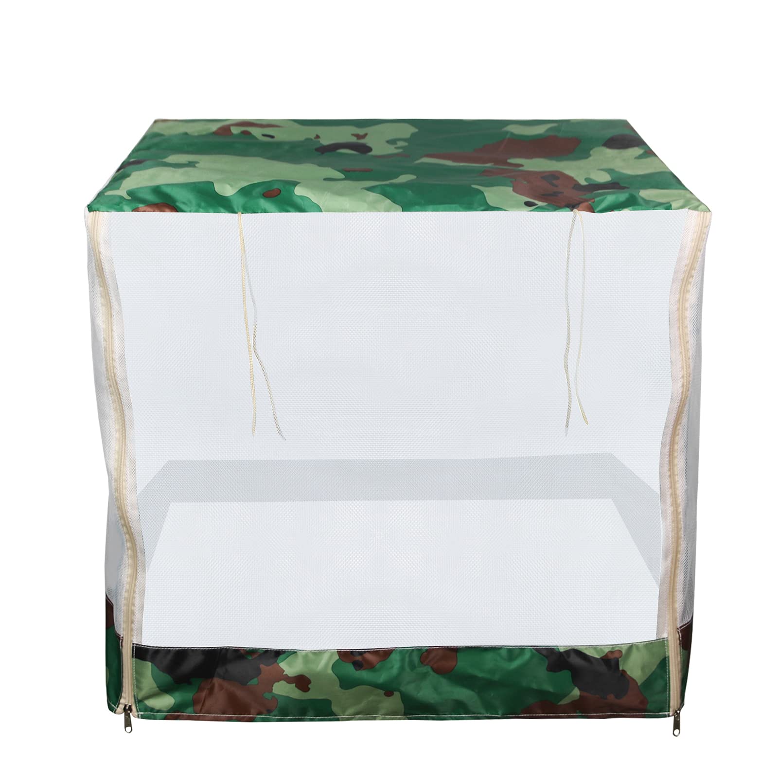 FAMKIT Dog Cage Cover Breathable Camouflage Pet Crate Cover Mosquito Net Cover for Small Medium Large Dogs