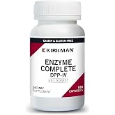 Kirkman Enzyme Complete/DPP-IV with Isogest, 180 Capsules | Broad-Spectrum Digestive Support, Protein &amp; Peptide Digestion, Carbohydrate Digestion, Gluten &amp; Casein Free