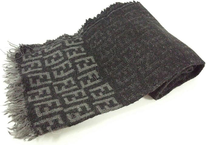 Amazon フェンディ Fendi マフラー 黒 グレー 中古 マフラー 通販