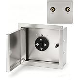1 Hour Timer Box Auto Shut-Off Gas Timer Mechanical 20/40/60 Min Setting | 304 Stainless Steel Splash-Proof for Outdoor Kitchen, Propane or Natural Gas Timer Shut Off Valve
