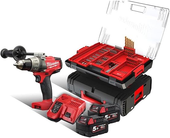 Milwaukee M18 Fpd 502xa Perceuse Visseuse Sans Fil Avec Etui De Rangement 100 Pieces Amazon Fr Bricolage